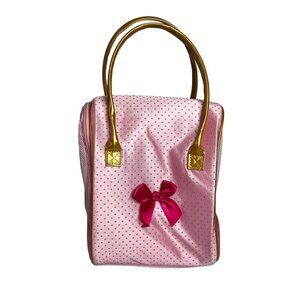 Pucci Pups Doug & Melissa Kids Dog Purse Pink Gold  With Dog Toy